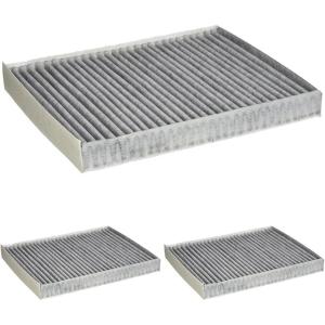 imageBOSCH C3861WS Activated Charcoal Workshop Cabin Air Filter  Compatible with Select Audi Q7 Porsche Cayenne Volkswagen Touareg87 x 124 x 15 Pack of 3